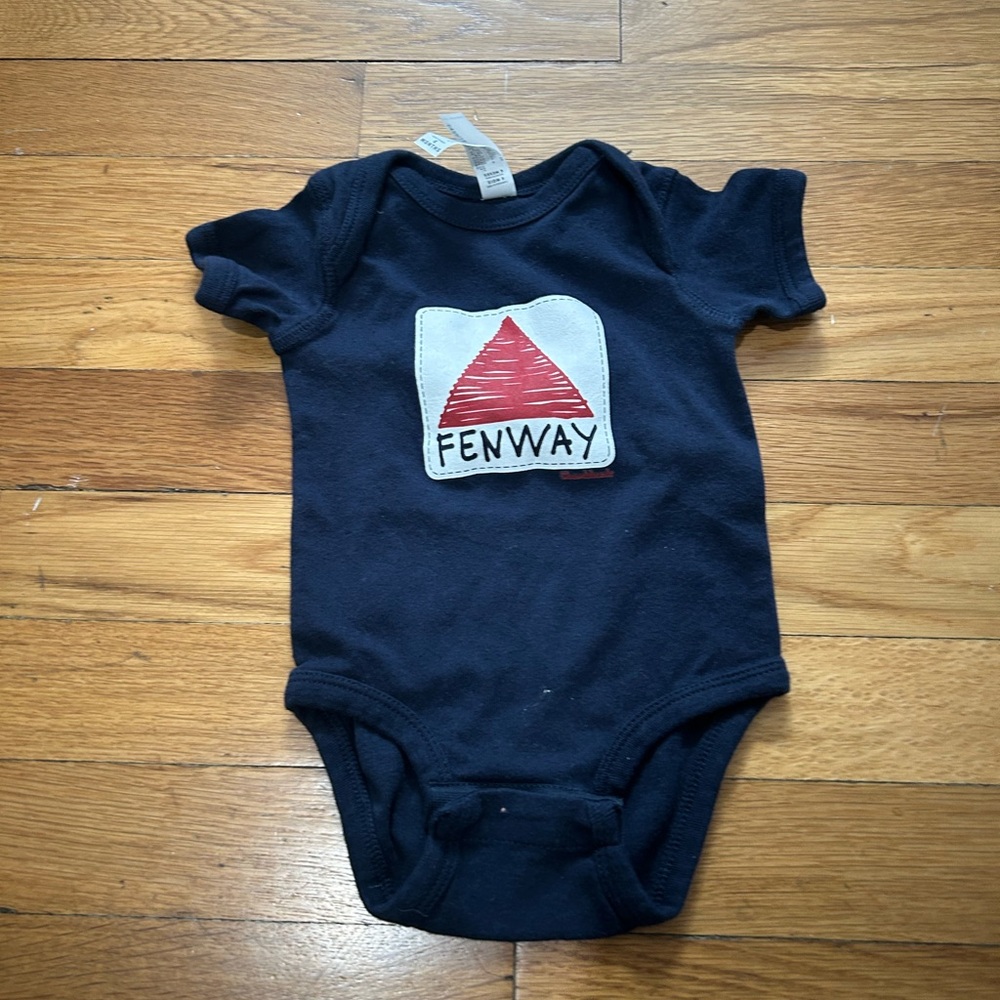 FENWAY Rabbit Skins Navy RED SOX Infant Onesie!